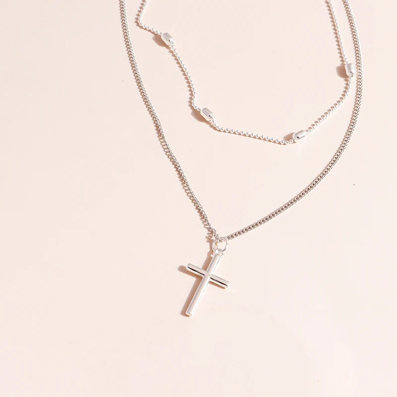 Cross Pendant Necklaces for Women Gold, and Silver 