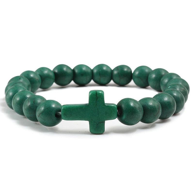 Beaded Cross Bracelet