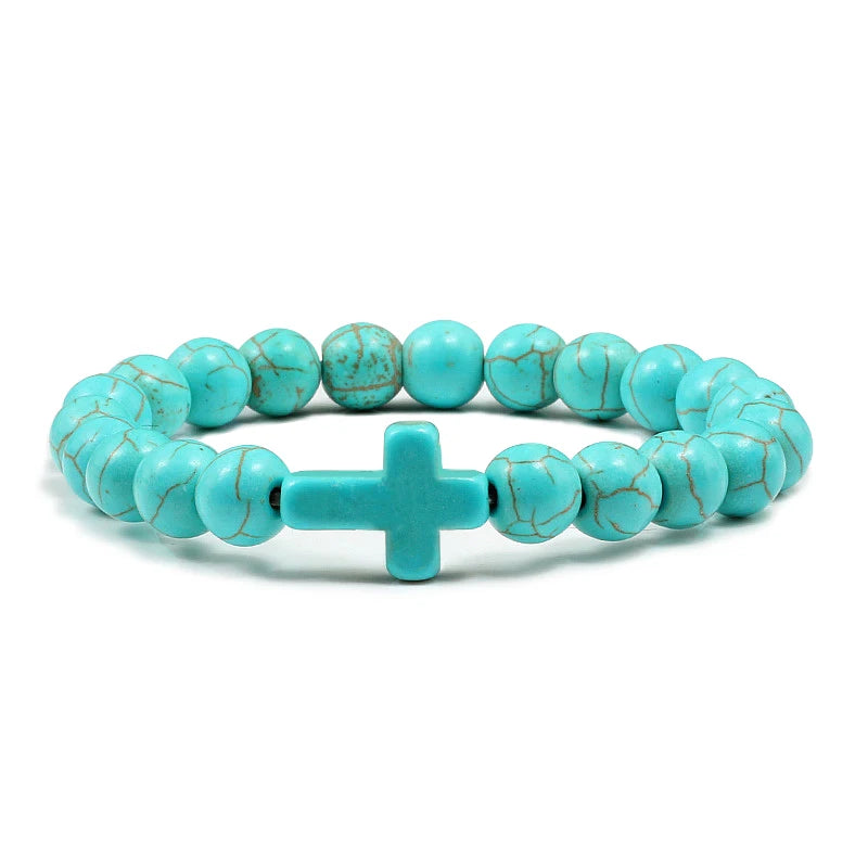 Beaded Cross Bracelet