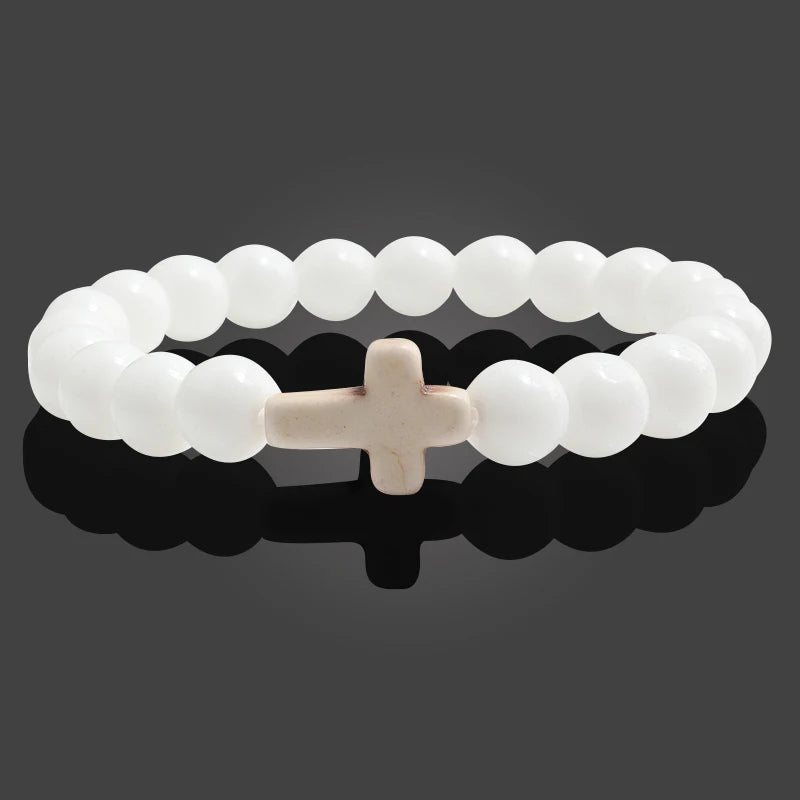 Beaded Cross Bracelet