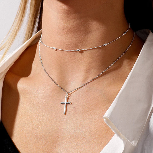 Cross Pendant Necklaces for Women Gold, and Silver 