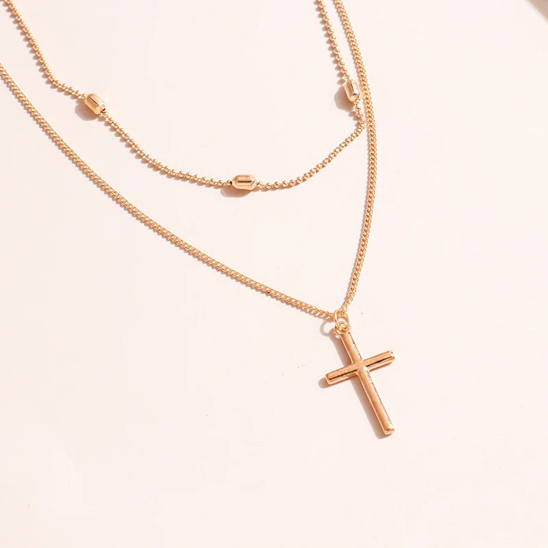 Cross Pendant Necklaces for Women Gold, and Silver 