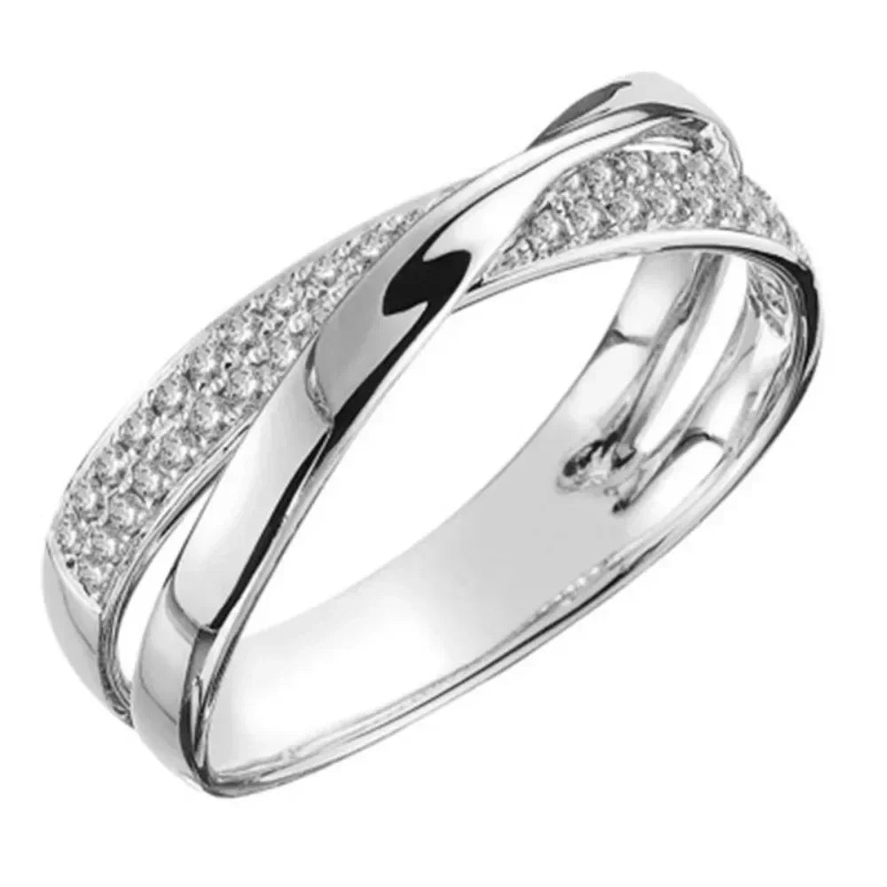 Stainless Steel X Shape Cross Ring