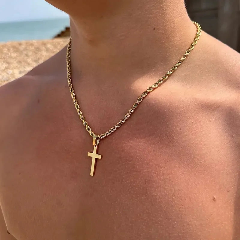 Gold/Silver Plated Cross Chain